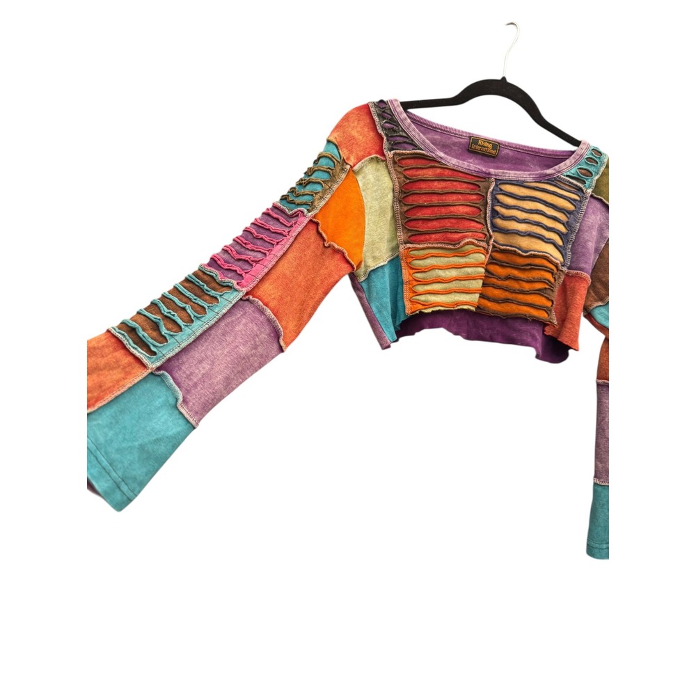 Rising International Patchwork Multi-Color Long S… - image 5